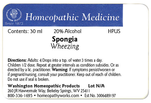 Spongia label example
