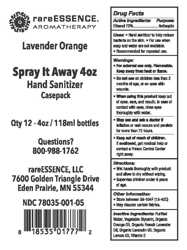 Spray It Away Hand Sanitizer 12x4oz