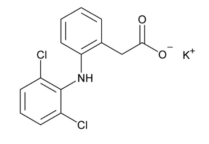 Diclofenac Potassium Structural Formula