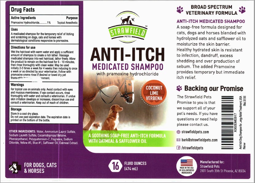 Strawfield Pets Anti Itch (Pramoxine) Shampoo, 16 oz (474 mL) - Amazon