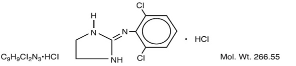 Clonidine Hydrochloride Structural Formula