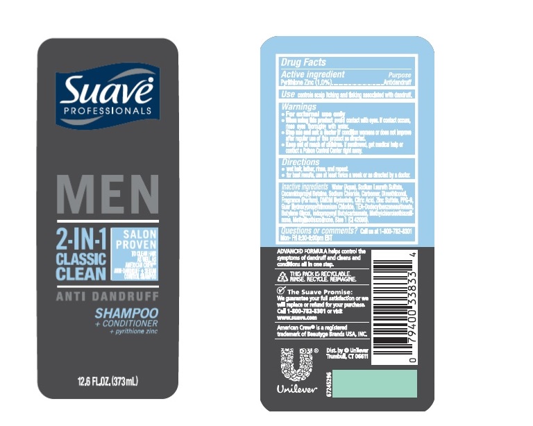 Suave Professionals Men 2 In 1 Classic Clean Antidandruff | Pyrithione Zinc Shampoo Breastfeeding