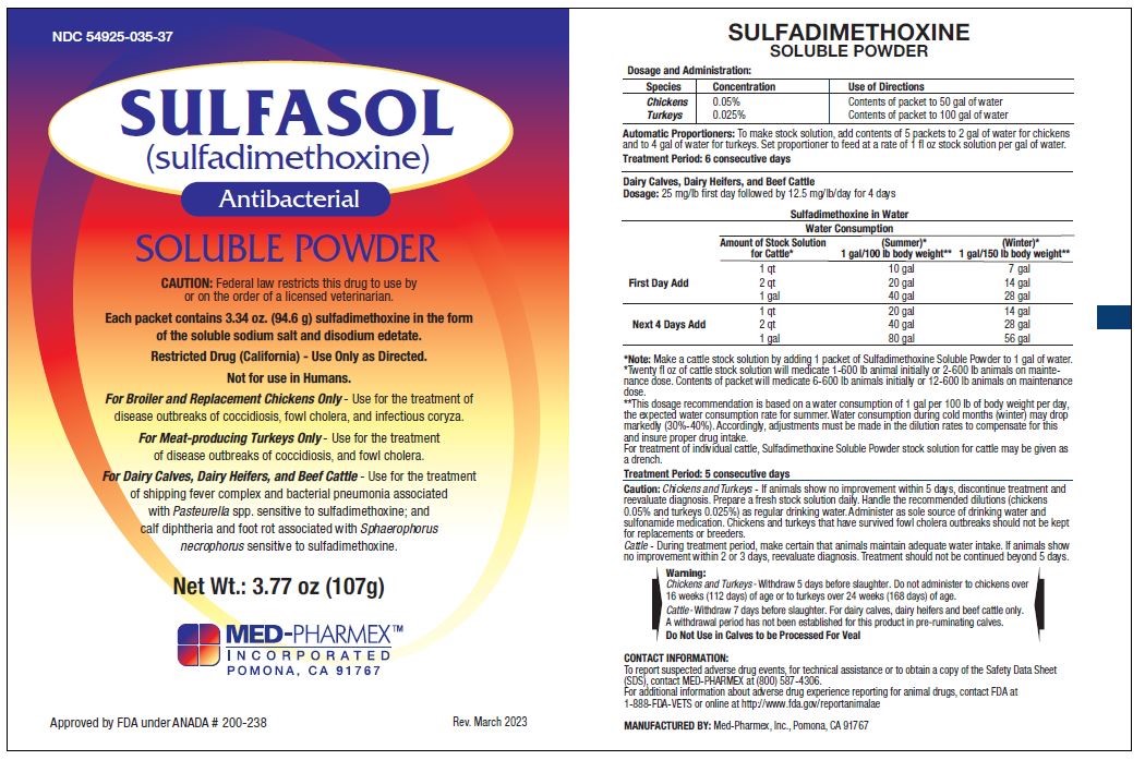 Sulfasol Pouch Label