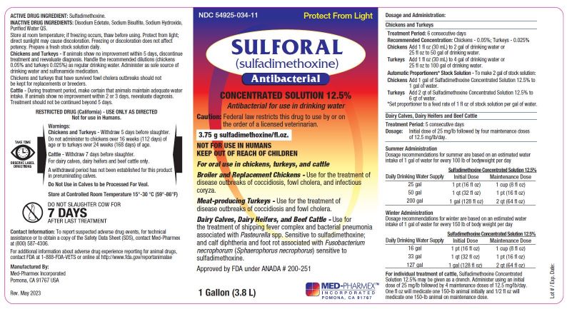 MPX Sulforal Container Label
