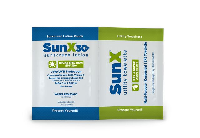 SunX 30 towelette