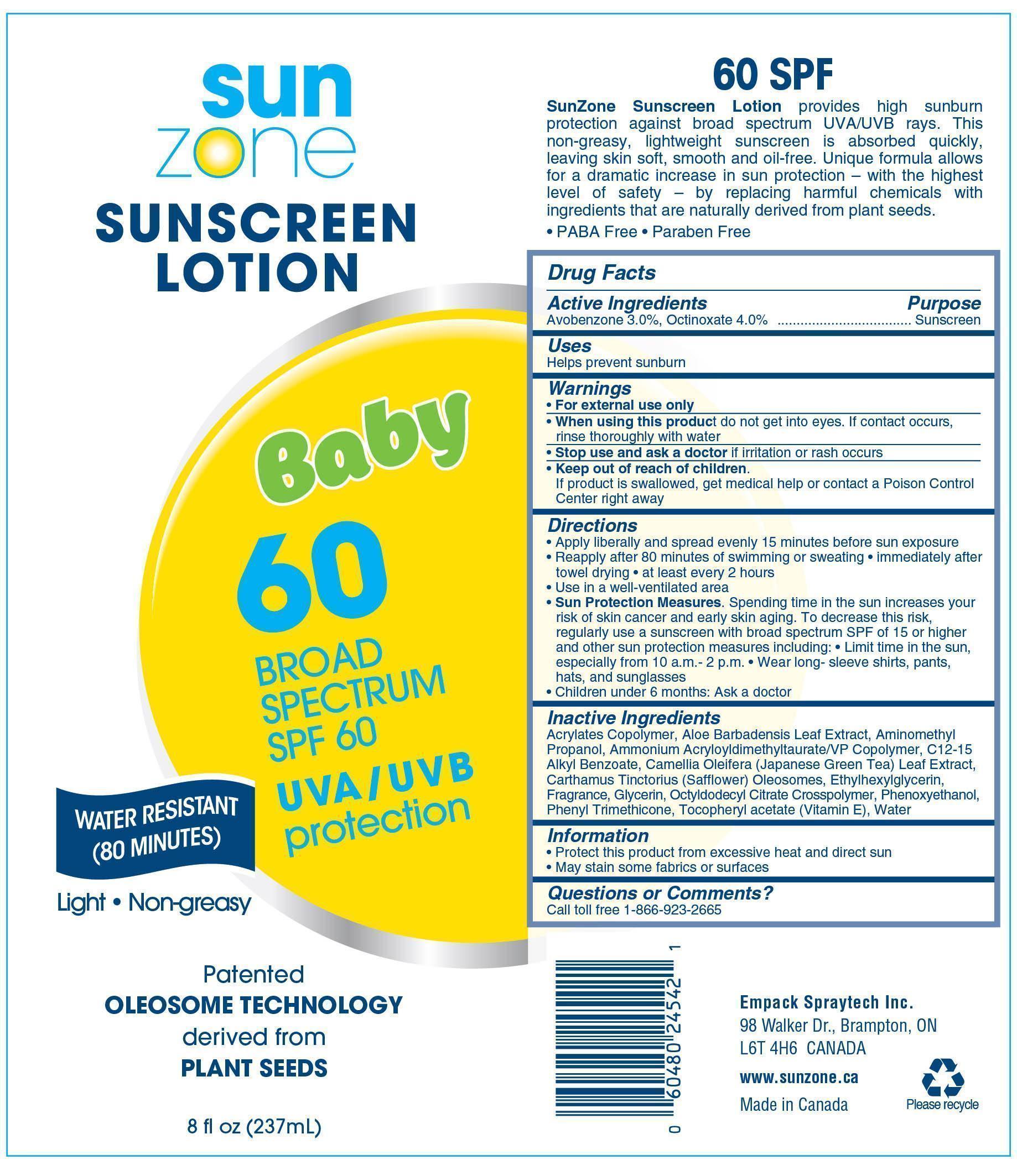 Sunzone Baby Sunscreen Spf-60 Broad Spectrum | Avobenzone And Octinoxate Lotion while Breastfeeding