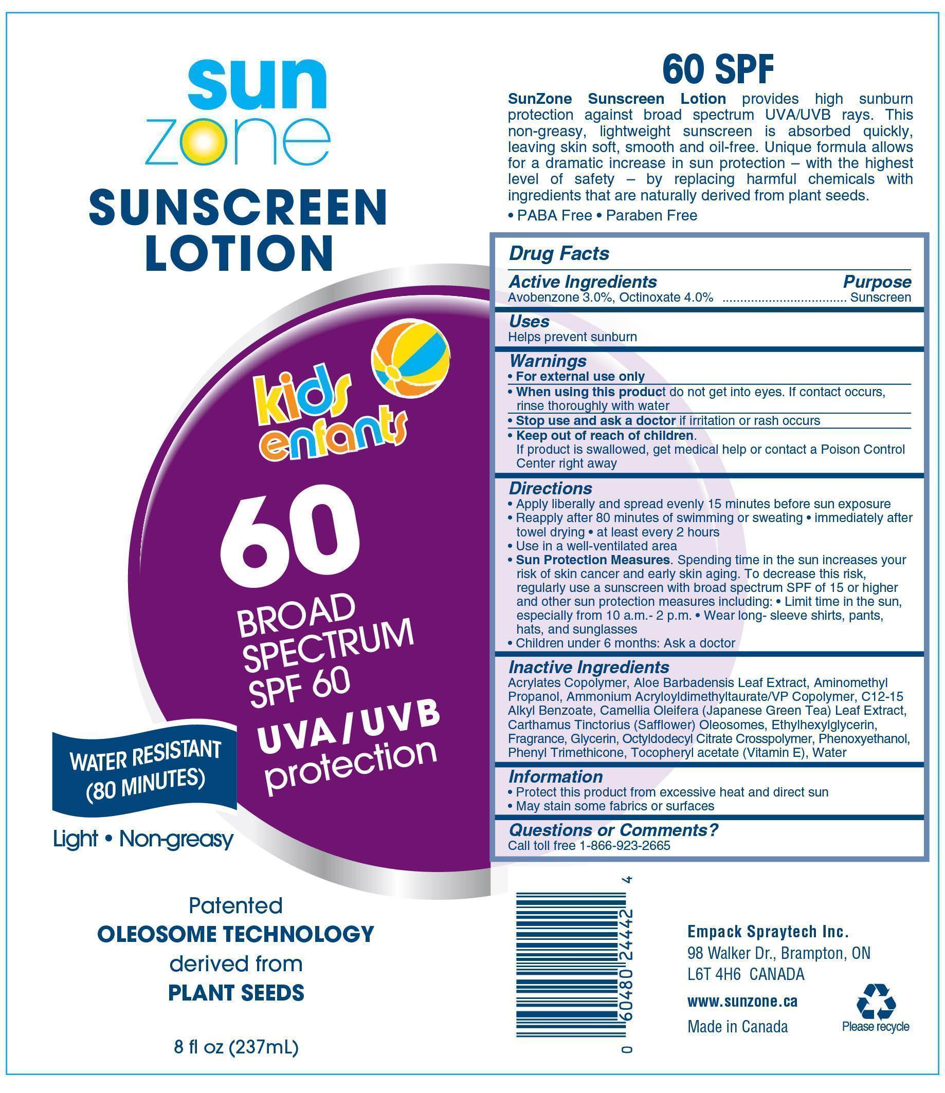 Sunzone Sunscreen Kids Spf 60 Broad Spectrum | Avobenzone And Octinoxate Lotion while Breastfeeding