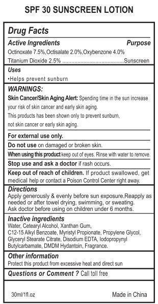 Sunscreen Spf 30 | Octinoxate, Octisalate, Oxybenzone, Titanium Dioxide Lotion while Breastfeeding