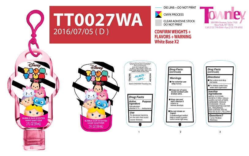 Disneytsum Tsum Bubble Gum (pink) Hand Sanitizer Disneytsum Tsum | Benzalkonium Chloride Gel Breastfeeding