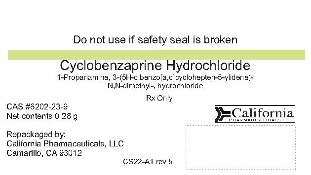 Tabradol Cyclobenzaprine label