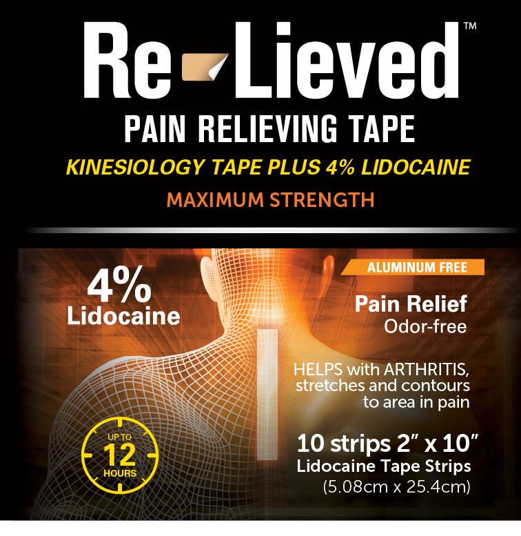 Lidocaine 4% Fabric Tape