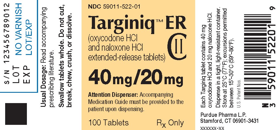 Targiniq ER 40 mg/20 mg