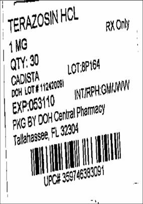 Terazosin Hcl 1 mg Caps