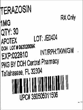 Terazosin Hcl 1 mg Caps
