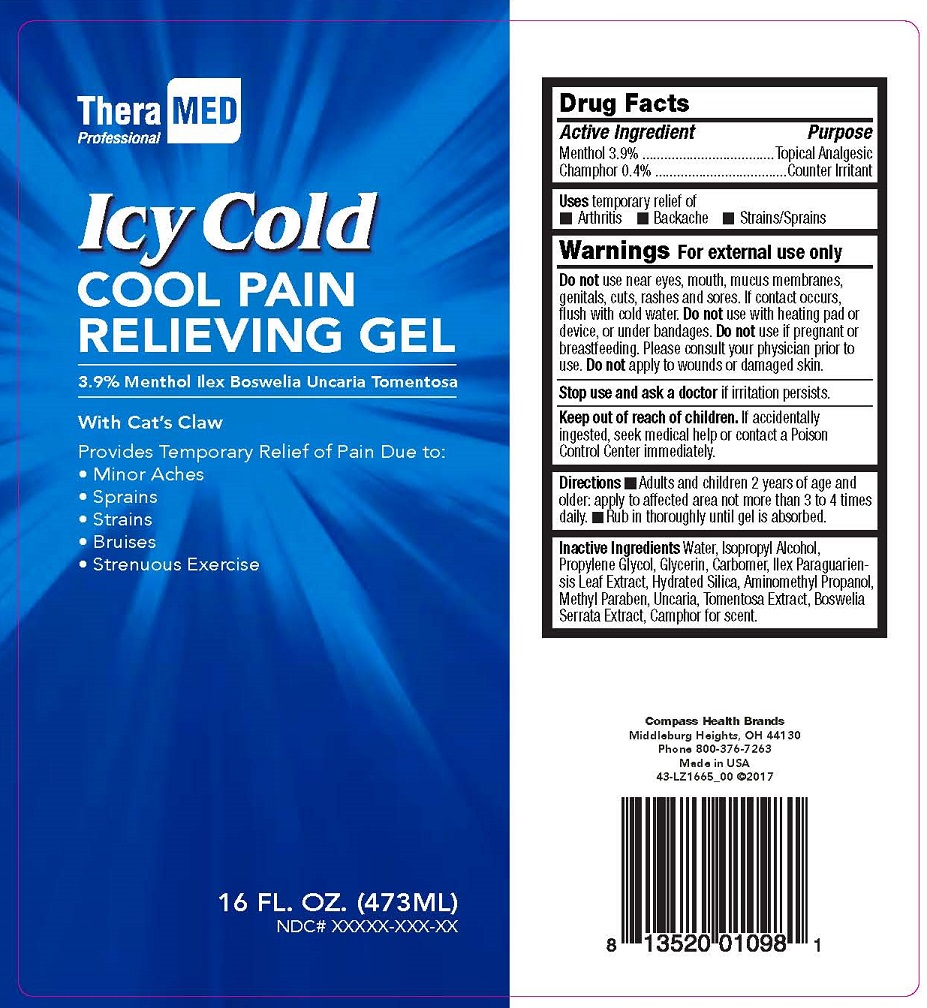 Thera Med Icy Cold Cool Pain Relieving Gel ( 16oz.)