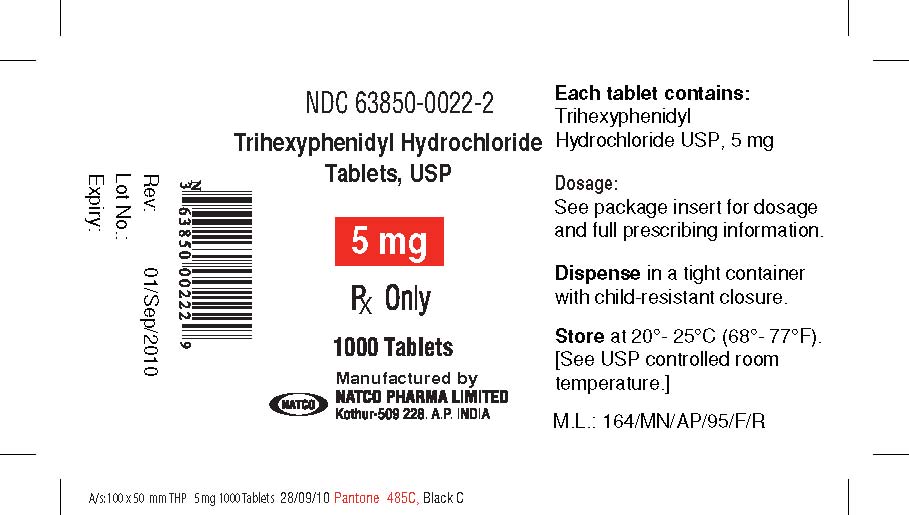 thphcl5mg-bottleof1000containerlabel