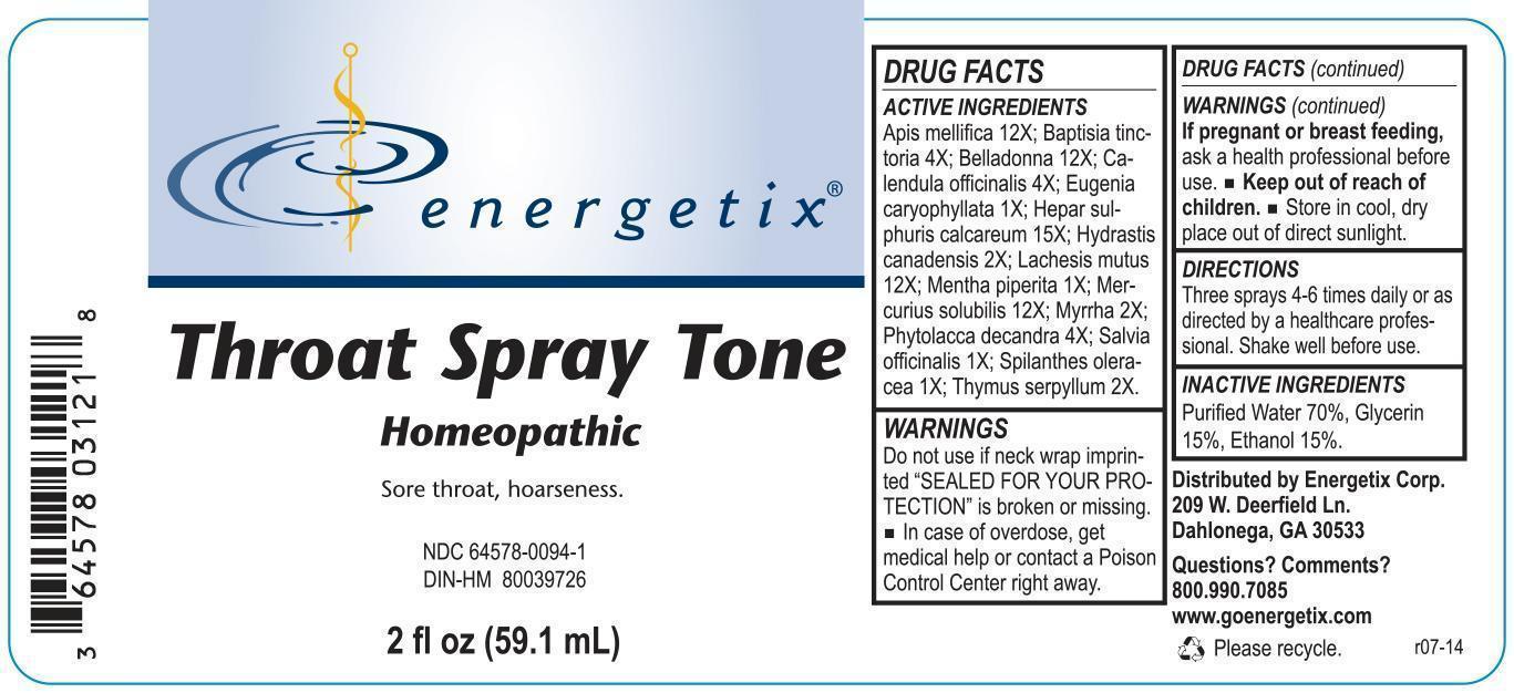 Throat Spray Tone Label