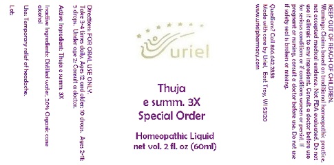 Thuja E Summ. 3 Special Order Liquid Breastfeeding