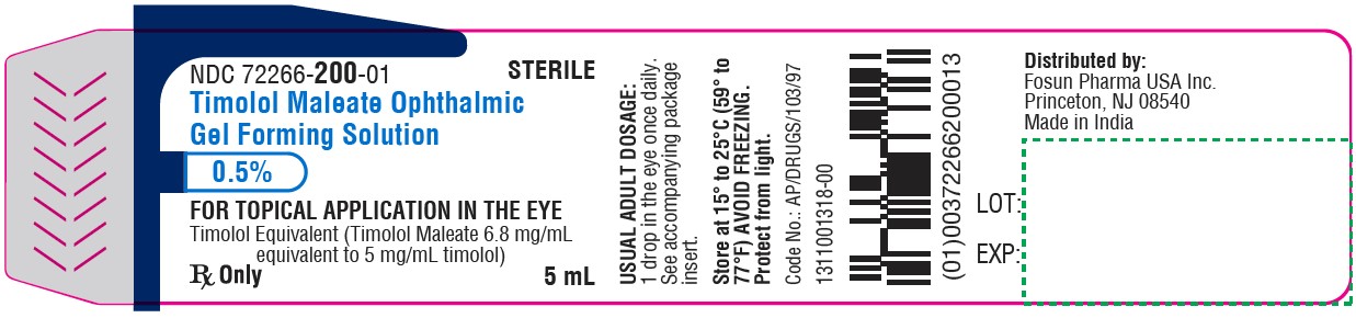 Timolol Maleate Ophthalmic 0.5% Bottle Label 