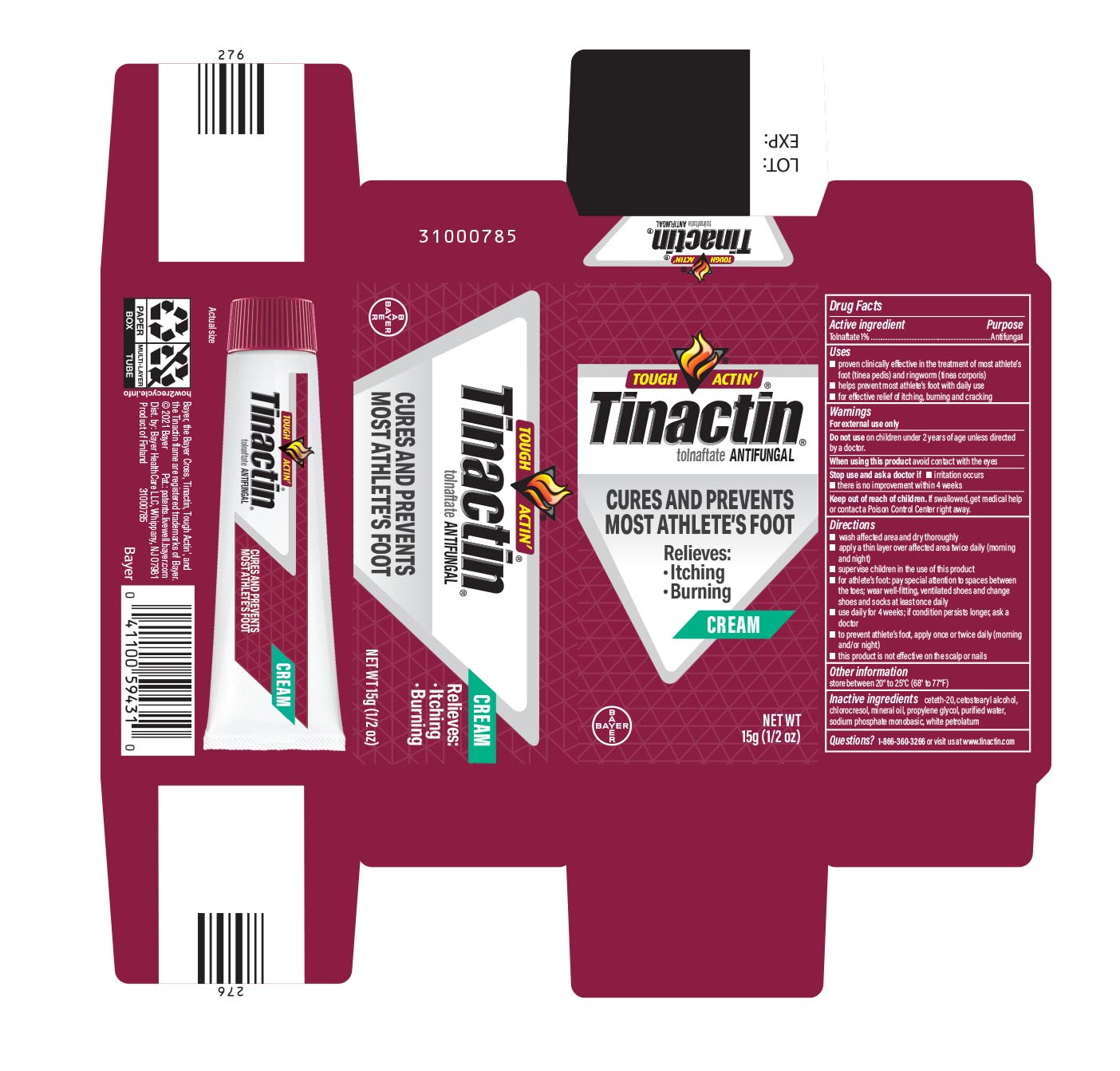 Tinactin AF Cream 15g Carton