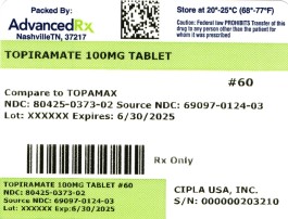 Topiramate 100 mg #60