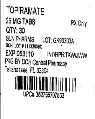 topiramate-label-25 mg