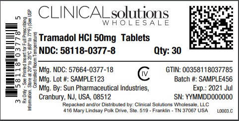Tramadol 50mg Tablets 30 count blister card