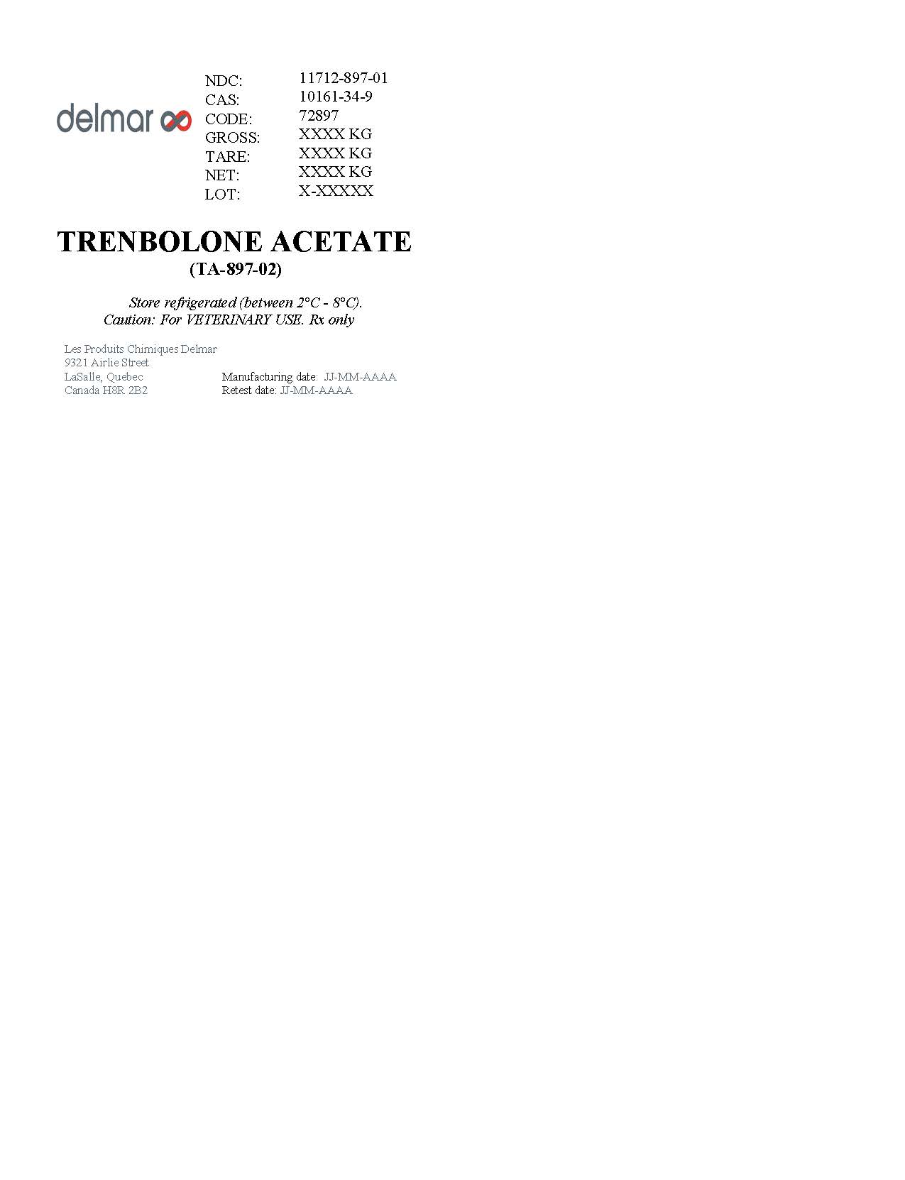 Trenbolone Acetate (TA-897-02)