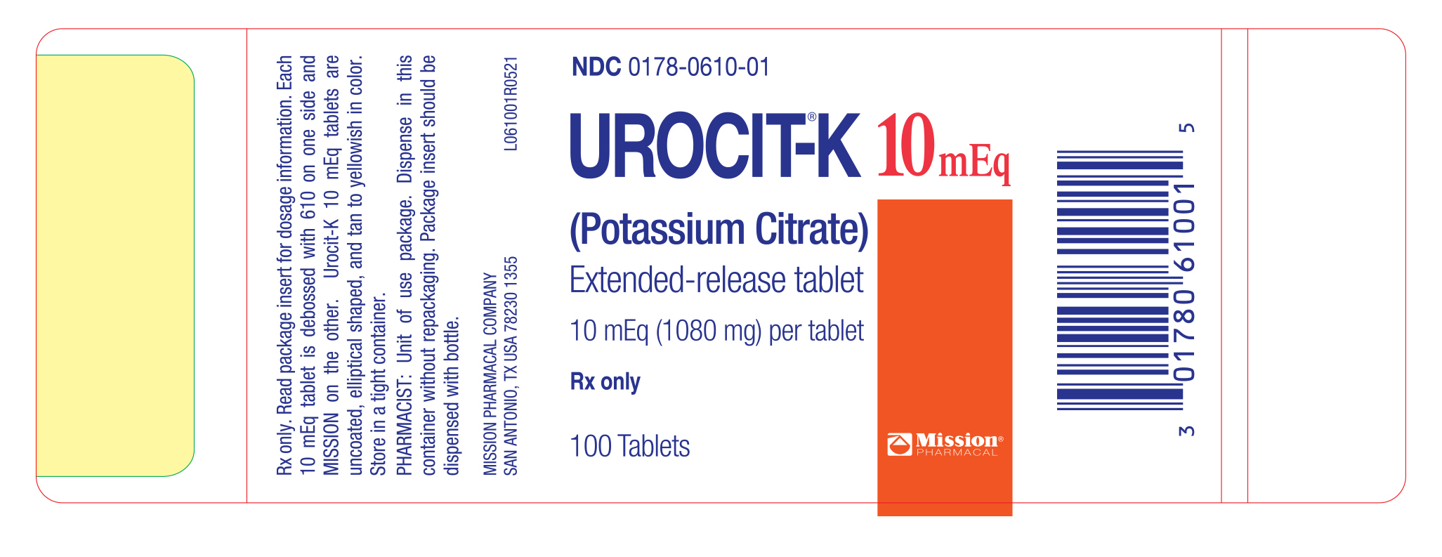 Urocit-K  10 mEq PDP