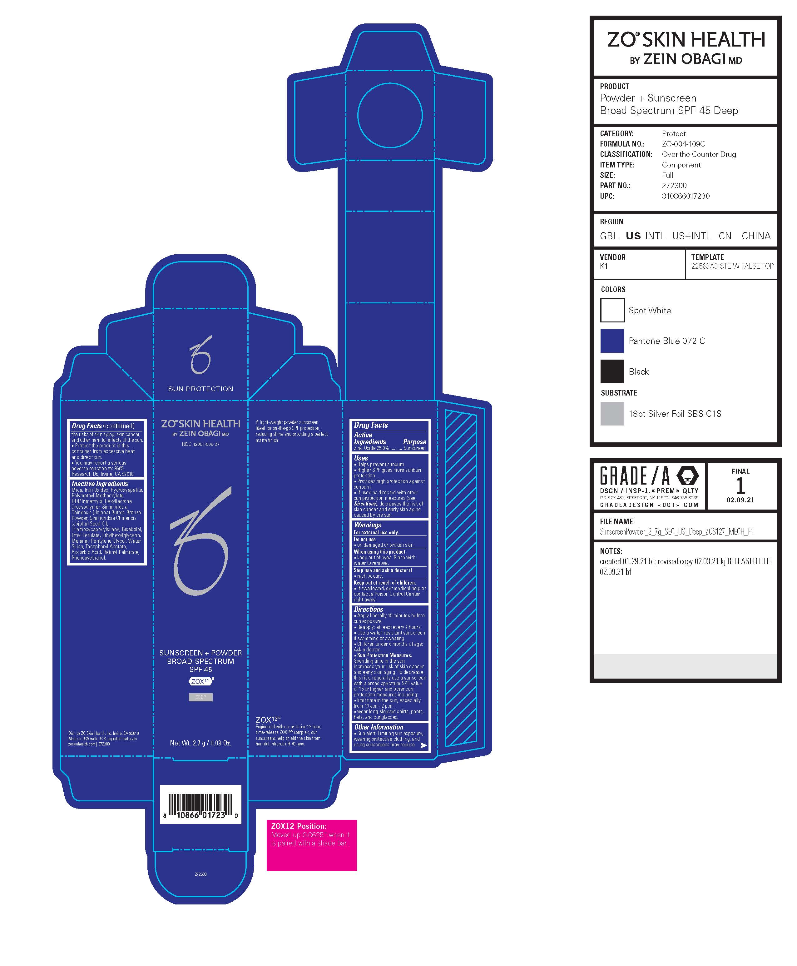 US Sunscreen + Powder SPF 45 Deep - Unit Carton