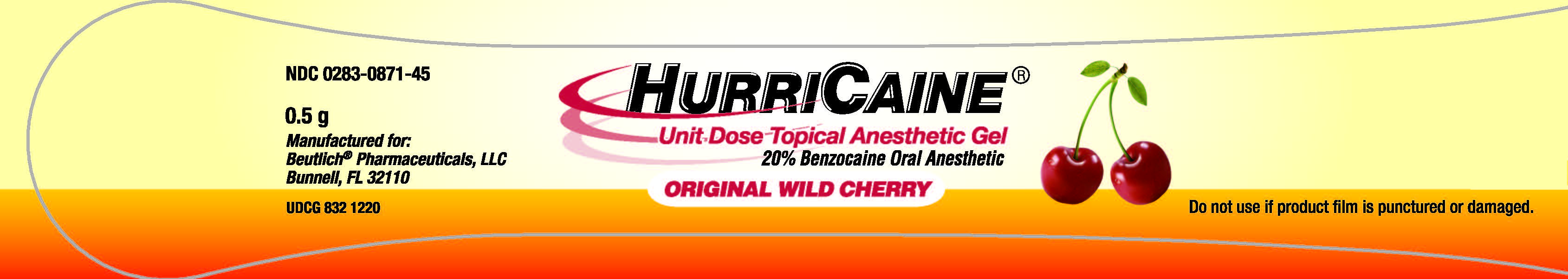 HurriCaine Unit Dose Gel - Wild Cherry