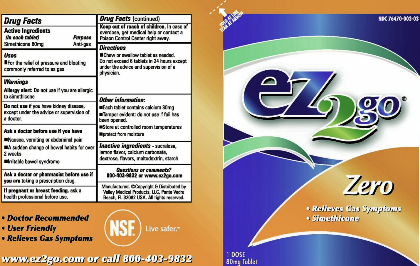 EZ2go Zero Label