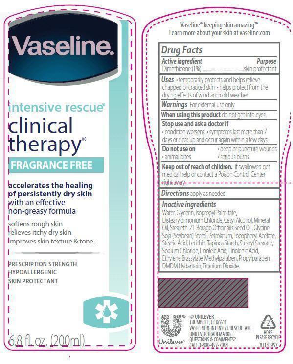 Vaseline Intensive Care Clinical Fragrance Free