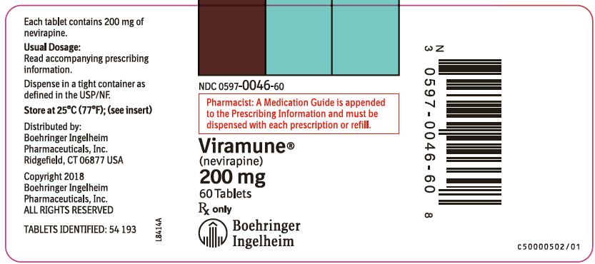 Viramune Tablets Bottle Label