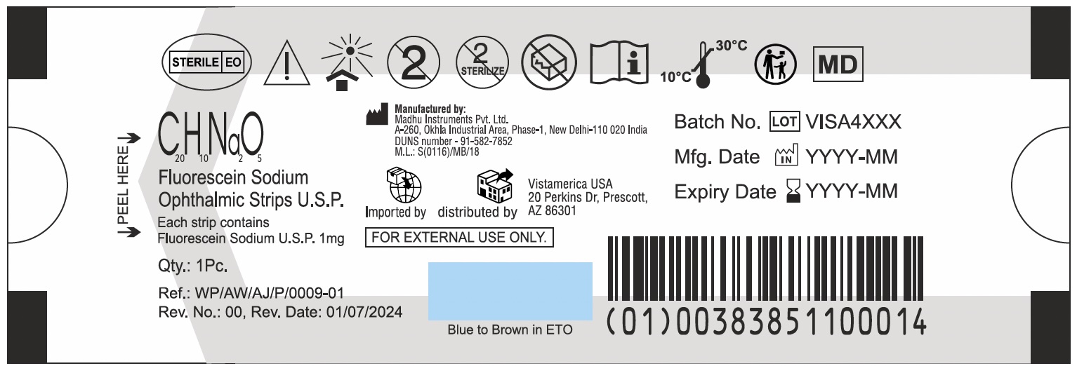 Vista Fluorescein Sodium Ophthalmic Strip (Individual Pouch) 83851-100