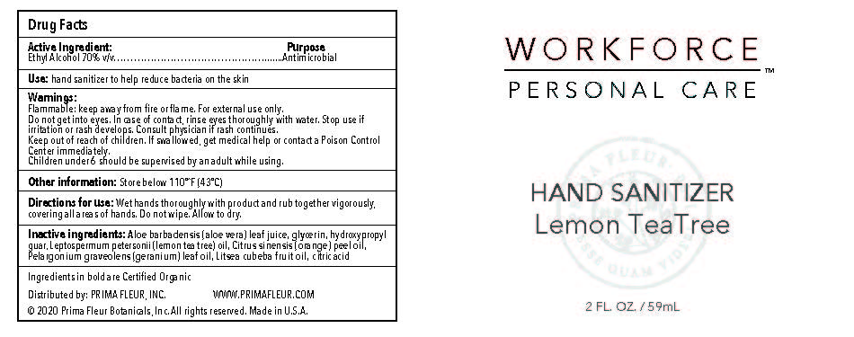 Workforce Lemon Tea Tree 2oz label