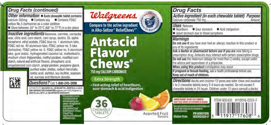 Walgreens Antacid Fruit Chews 36ct