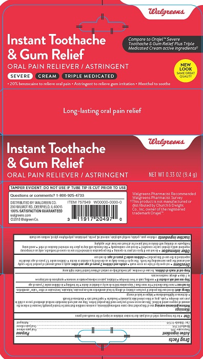 Walgreens Toothache Gum Cream 2821379R1