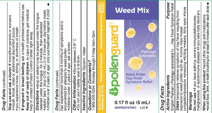 Weed Mix Label