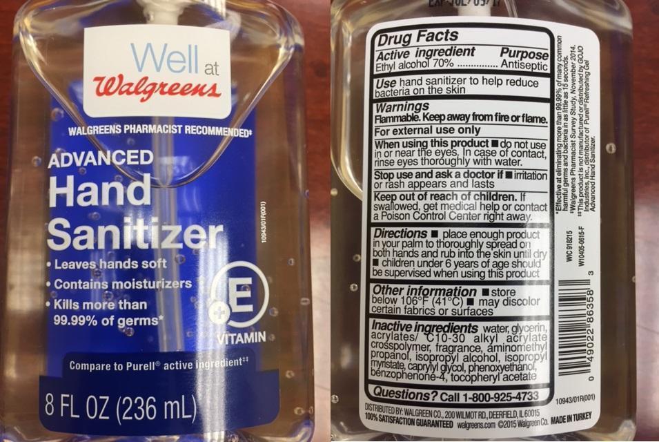 Well At Walgreens Advanced Hand Sanitizer With Vitamin E | Ethyl Alcohol Liquid Breastfeeding