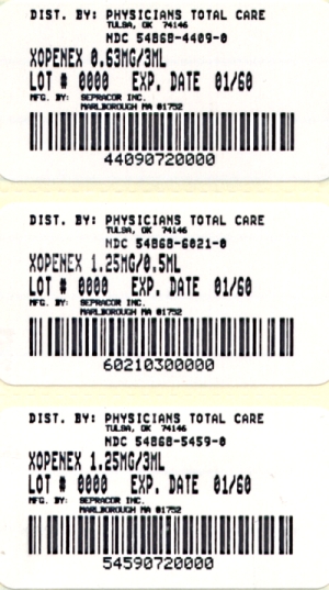 image of 3 package labels
