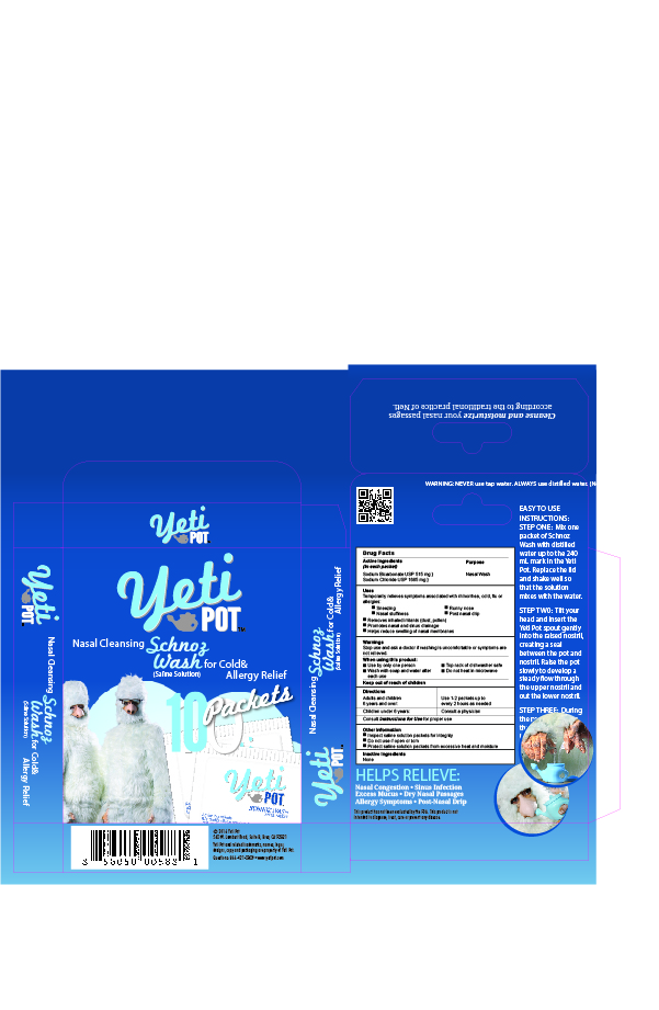 Yeti Pot -Schnoz wash label