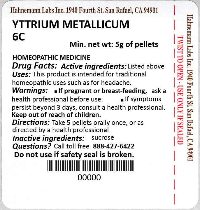 Yttrium Metallicum 6C 5g