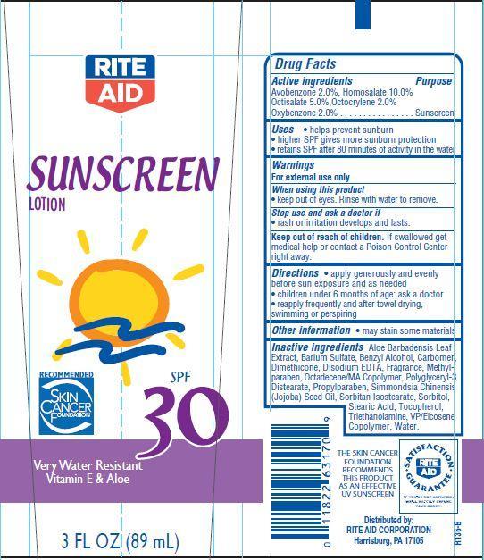 Rite Aid Sunscreen Spf 30 | Avobenzone Homosalate Octocrylene Oxybenzone Lotion while Breastfeeding