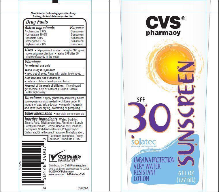 Cvs Pharmacy Spf 30 | Avobenzone, Homosalate, Octisalate, Octocrylene, Oxybenzone Lotion Breastfeeding