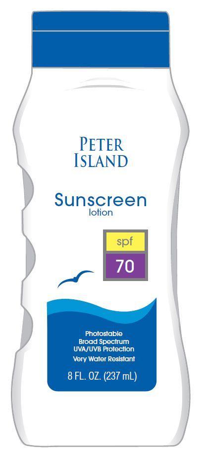 Peter Island Sunscreen Spf 70 | Homosalate, Oxybenzone, Octisalate, Avobenzone, Octocrylene Lotion while Breastfeeding
