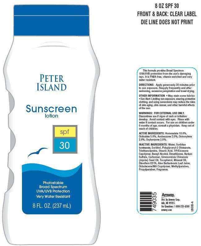 Peter Island Sunscreen Spf 30 | Homosalate, Oxybenzone, Octisalate, Avobenzone, Octocrylene Lotion while Breastfeeding