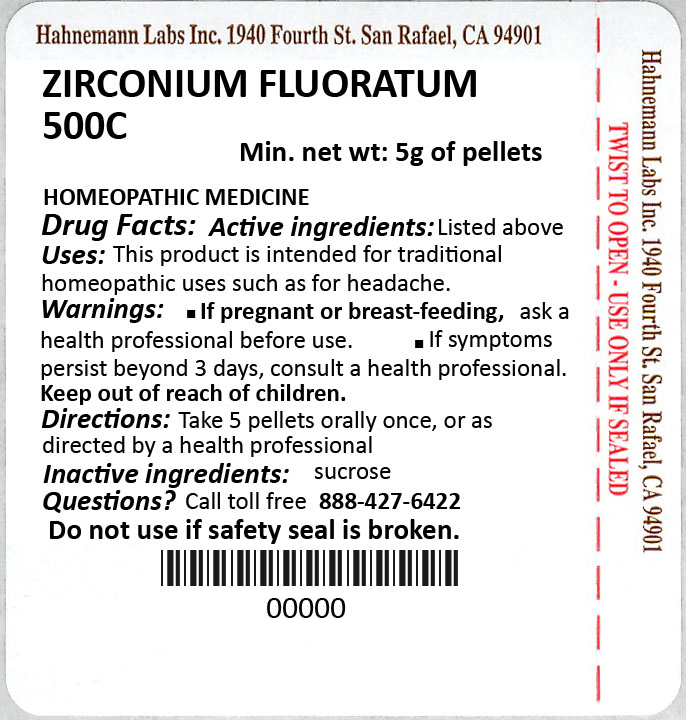 Zirconium Fluoratum 500C 5g