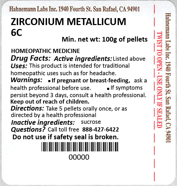 Zirconium Metallicum 6C 100g