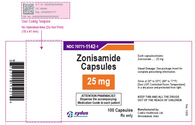 Zonisamide Capsules, 25 mg